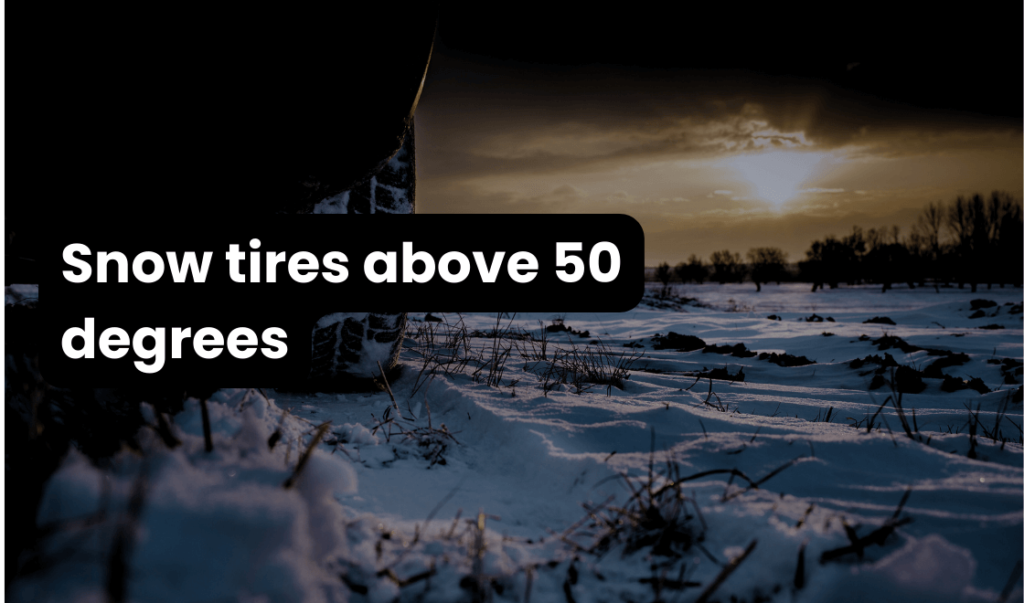 Snow tires above 50 degrees