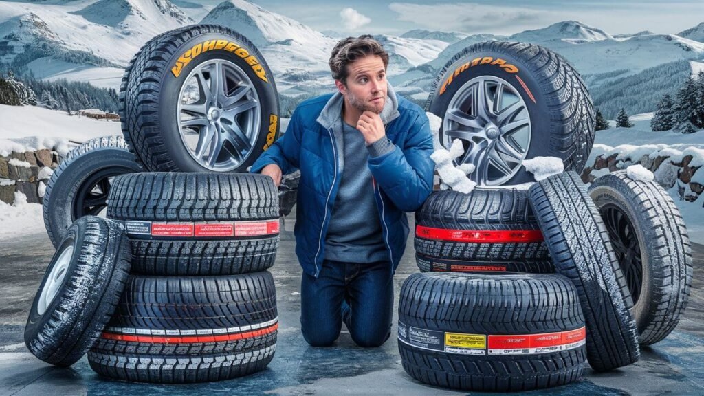 man with tires image