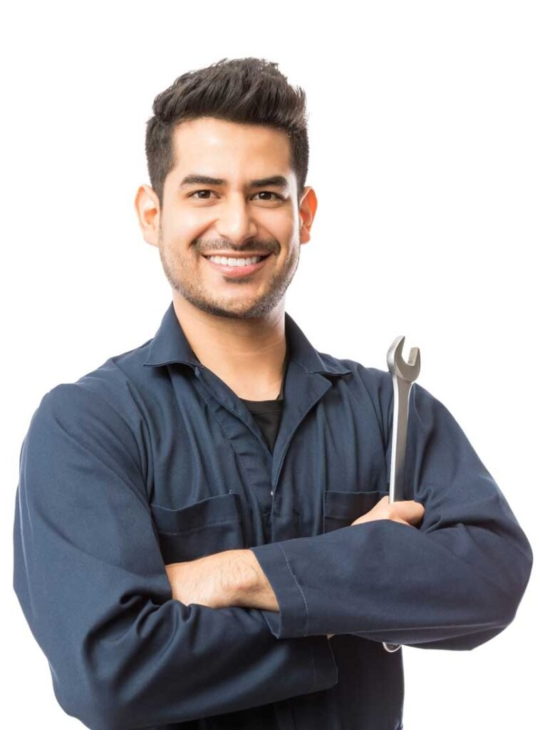 man holding screw driver